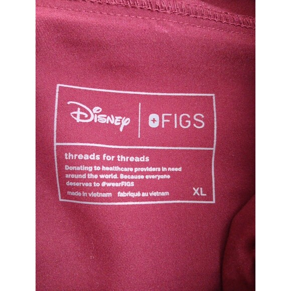 Figs Disney Scrub Joggers Women's XL Drawstring Pockets Stretch Small Pull (Pic) - Picture 5 of 9